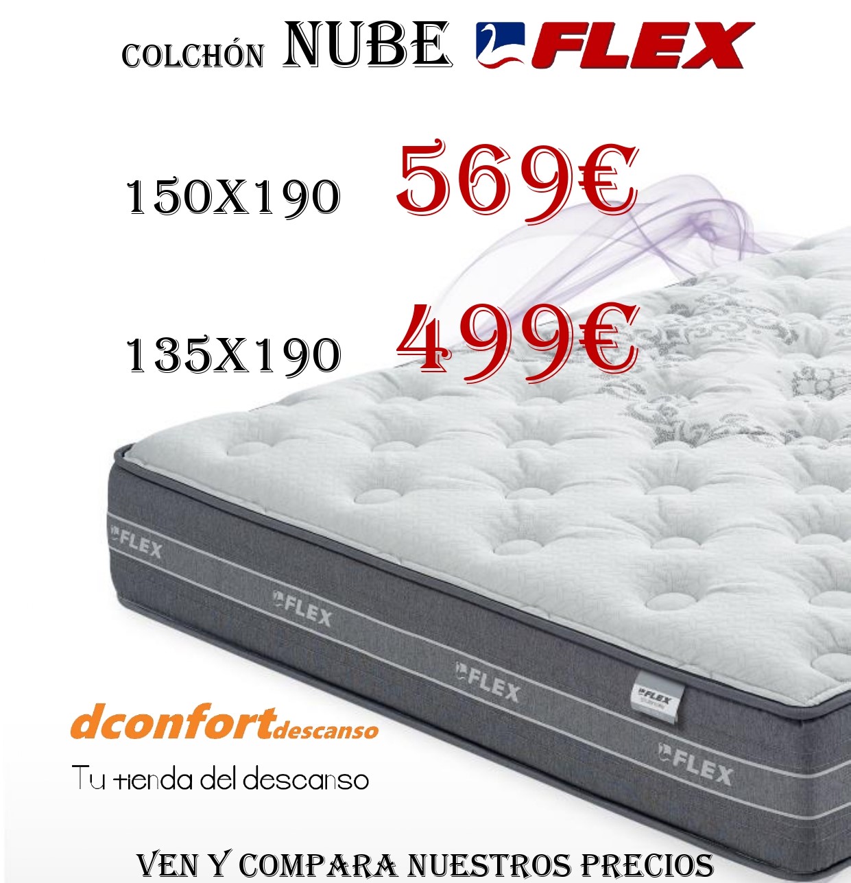 Colchón Gel Flex 150X190 – Descanso